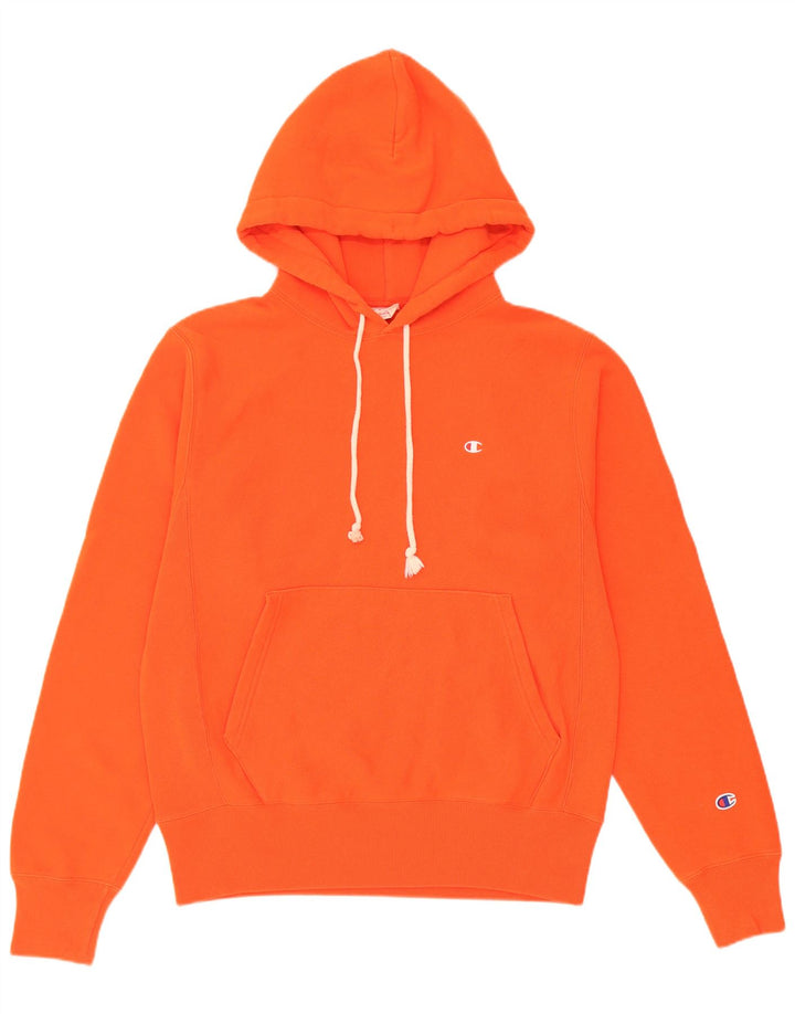 Champion Herren Kapuzenpullover, Größe S, Orange, Baumwolle