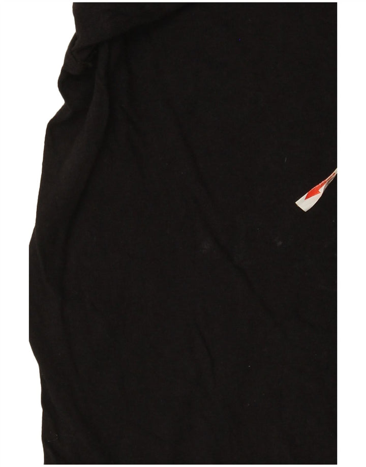 Nautica Herren T-Shirt Top Large Schwarz Baumwolle