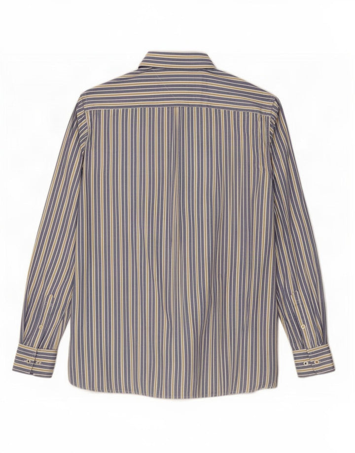 Tommy Hilfiger Herren-Hemd mit individueller Passform, mittelblau, gestreift, Baumwolle