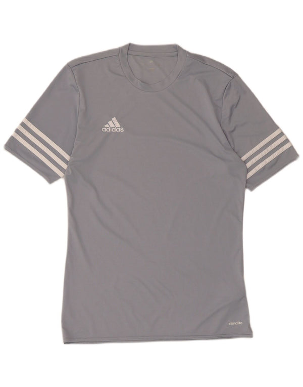 Adidas Herren Climalite Short Sleeve Regular T-Shirt Top Small Grau Sport