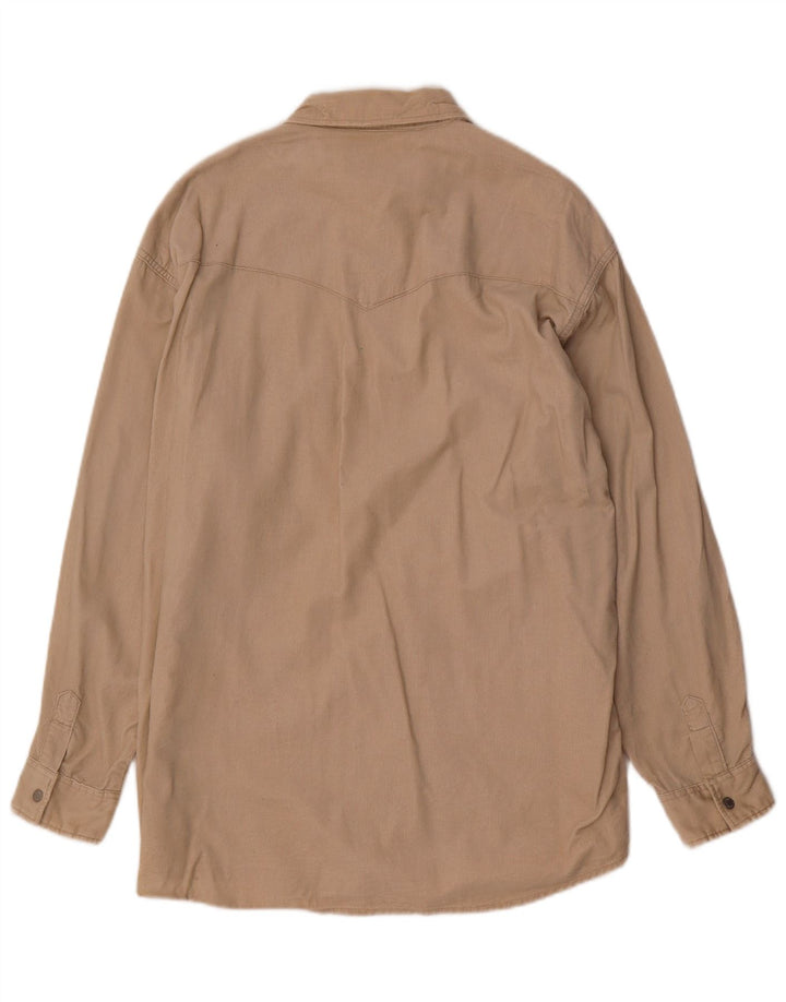 Mustang Herren-Cordhemd, groß, beige Baumwolle