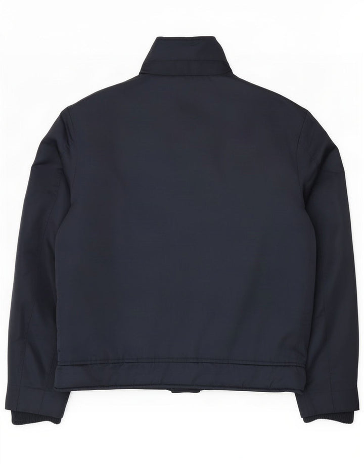 Zara Herren Wattierte Jacke UK 40 Large Marineblau