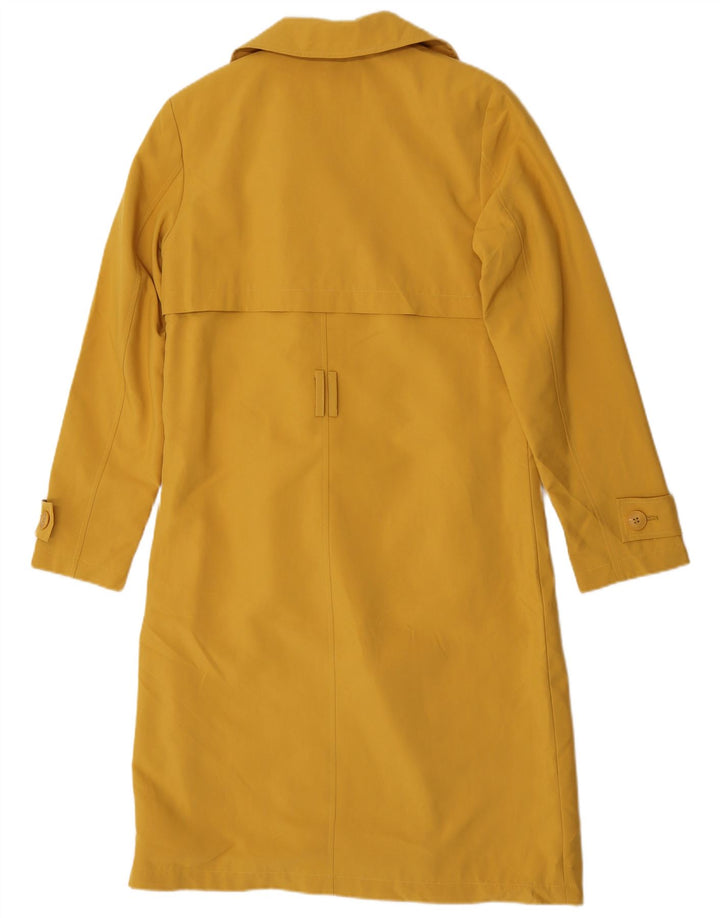 Marks & Spencer Damen Trenchcoat UK 8 Small Gelb Polyester