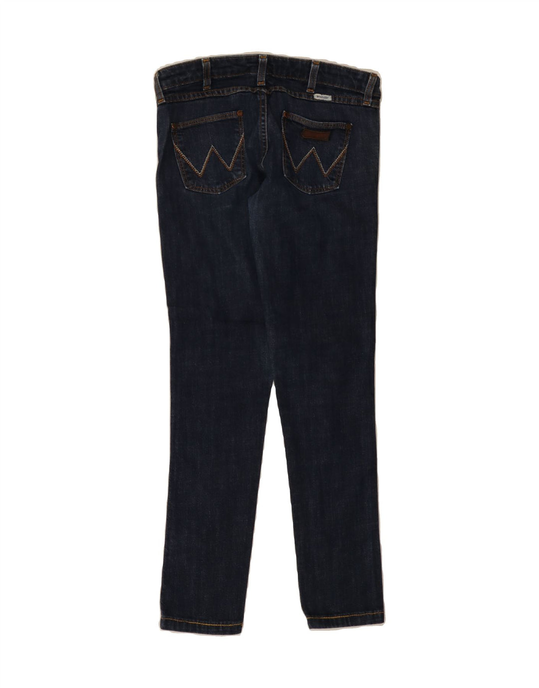 WRANGLER Womens Iris Slim Jeans W29 L29 Navy Blue Cotton Vintage Wrangler and Second-Hand Wrangler from Messina Hembry 