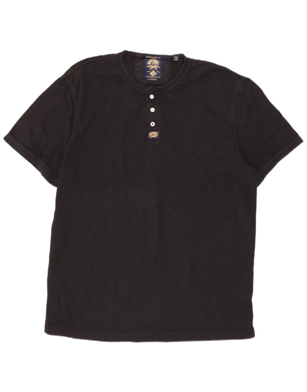 SUPERDRY Herren T-Shirt Top 3XL Schwarz Baumwolle