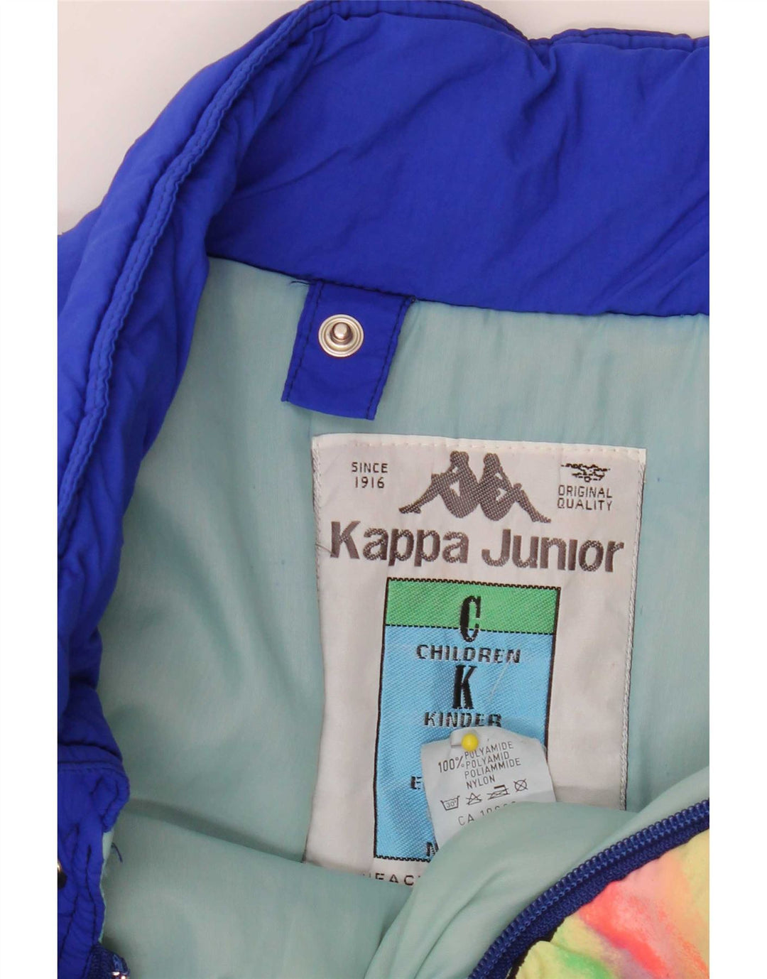 Kappa Boys Graphic Relaxed Fit Skijacke 15-16 Jahre Blauer Farbblock