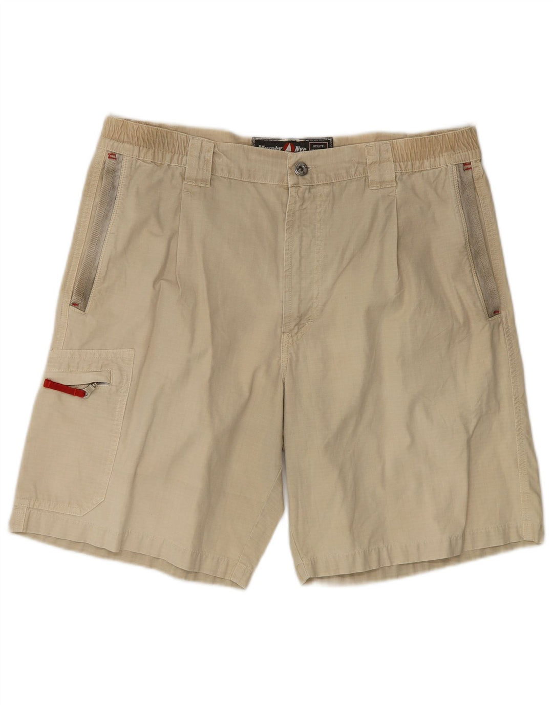 MURPHY & NYE Herren-Cargo-Shorts, W36, Größe L, Beige, Baumwolle