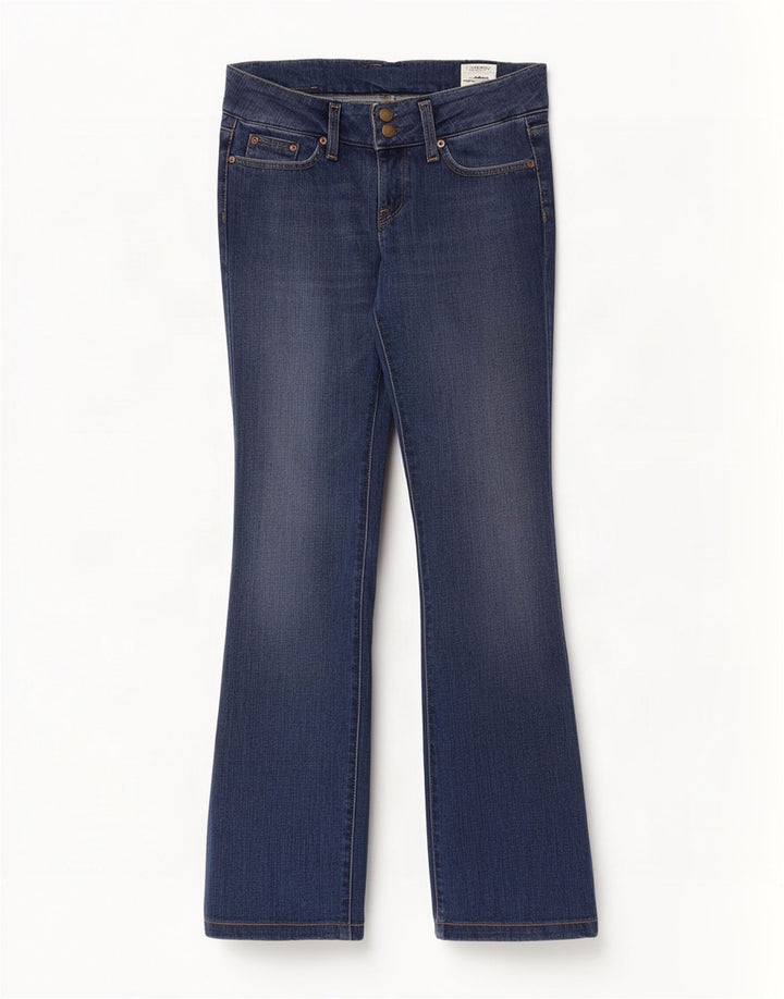 Lee Damen Coral Bootcut Jeans W27 L33 Blaue Baumwolle