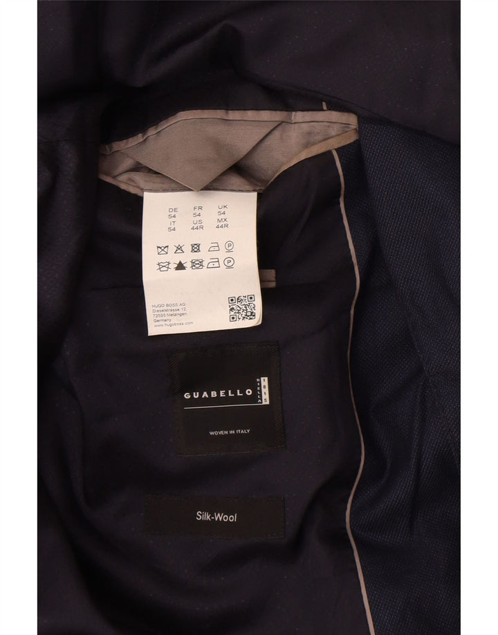 Hugo Boss Herren-Blazer mit 2 Knöpfen, EU 54, 2XL, marineblaue Wolle