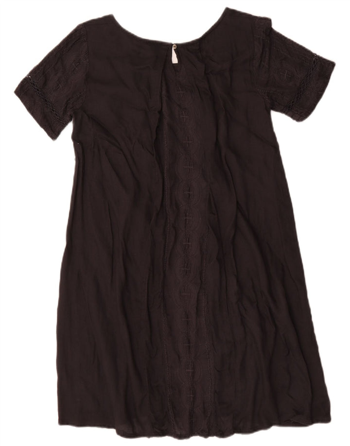 Fat Face Damen-A-Linien-Kleid, Größe S, Größe S, Schwarz, Baumwolle