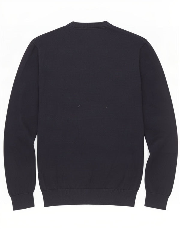 Crew Clothing Herren-Pullover mit V-Ausschnitt, groß, marineblaue Baumwolle