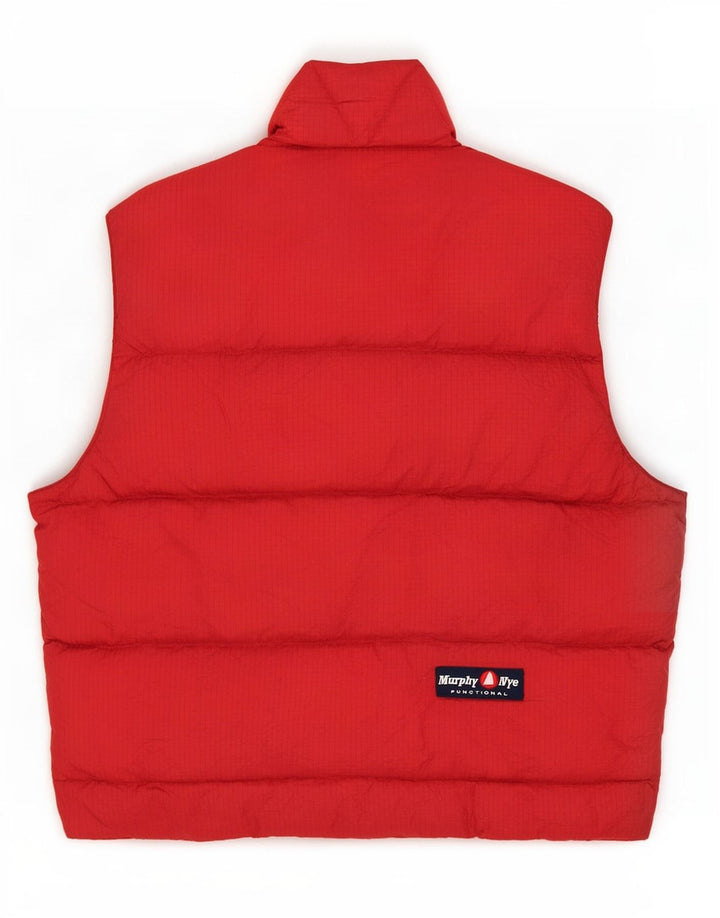 Murphy & Nye Mens Padded Gilet UK 38 Medium Red Check