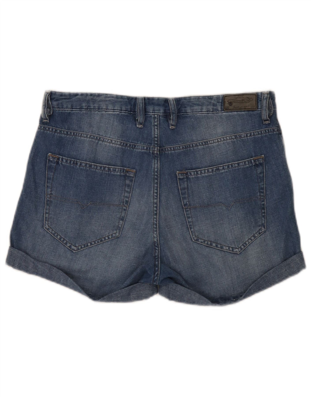 Diesel Damen Jeansshorts W28 mittelblaue Baumwolle