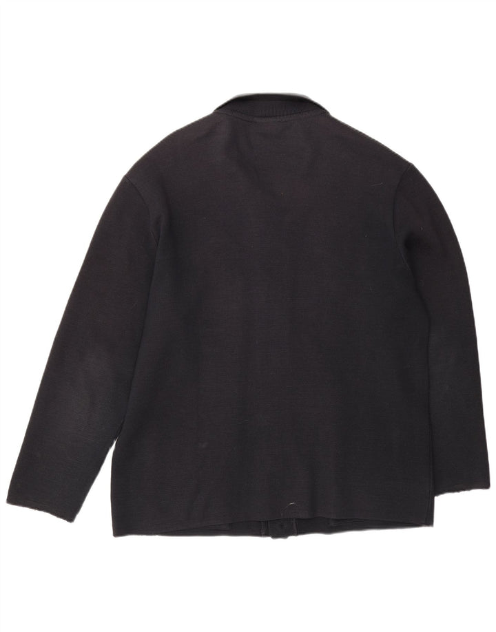 Lacoste Herren-Strickjacke IT 52 Große marineblaue Wolle