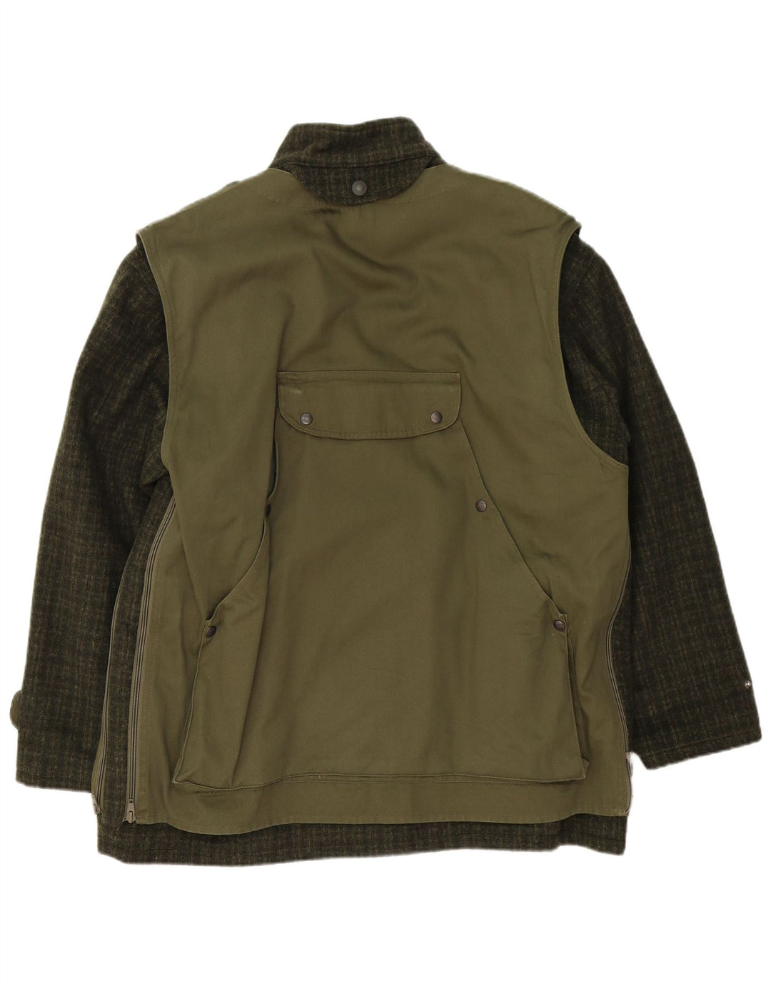 Belfe & Belfe Herren-Utility-Jacke IT 54 2XL grün karierte Wolle