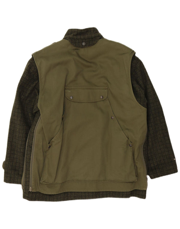 Belfe & Belfe Herren-Utility-Jacke IT 54 2XL grün karierte Wolle