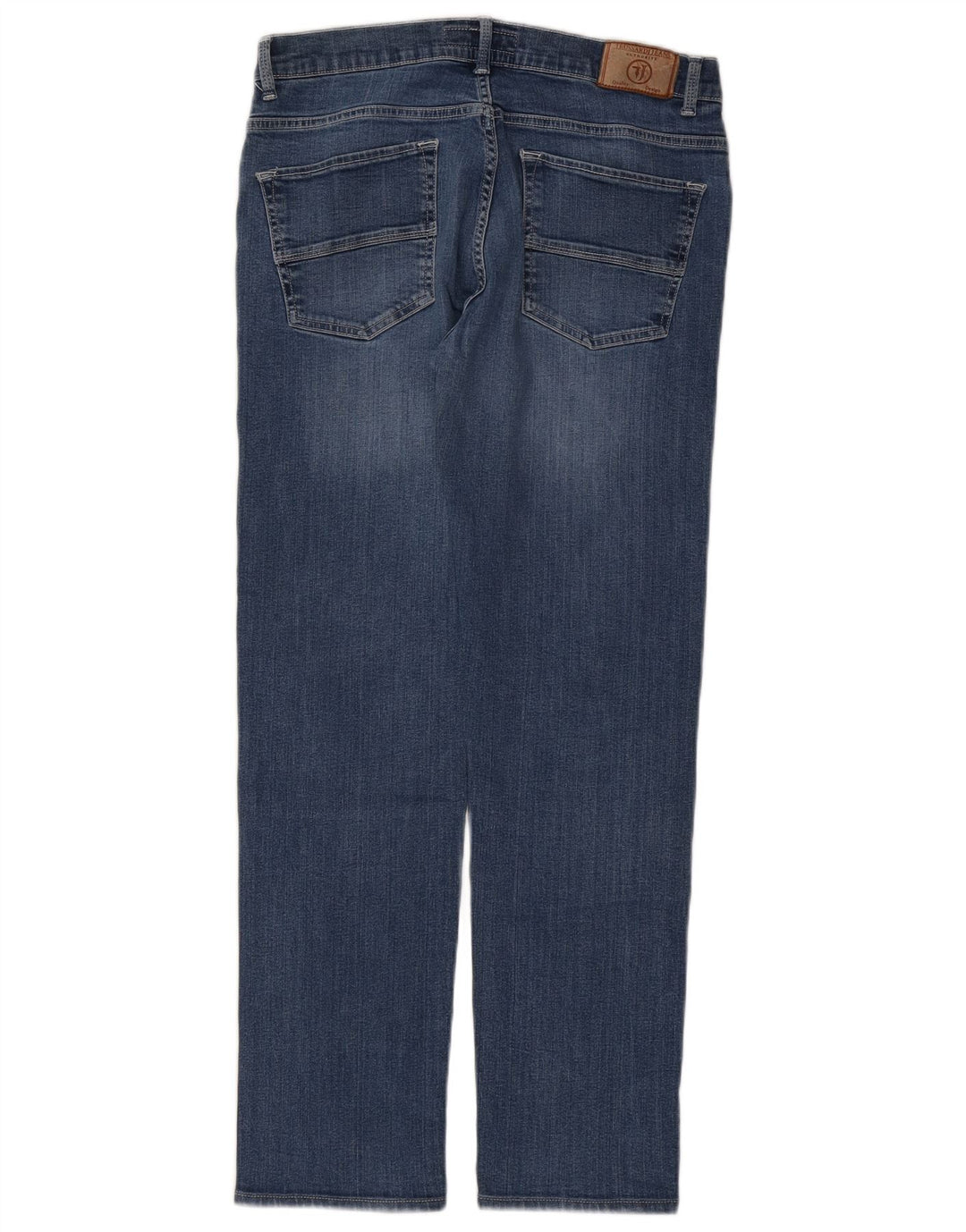 Trussardi Herren Distressed Straight Jeans W32 L30 Blau