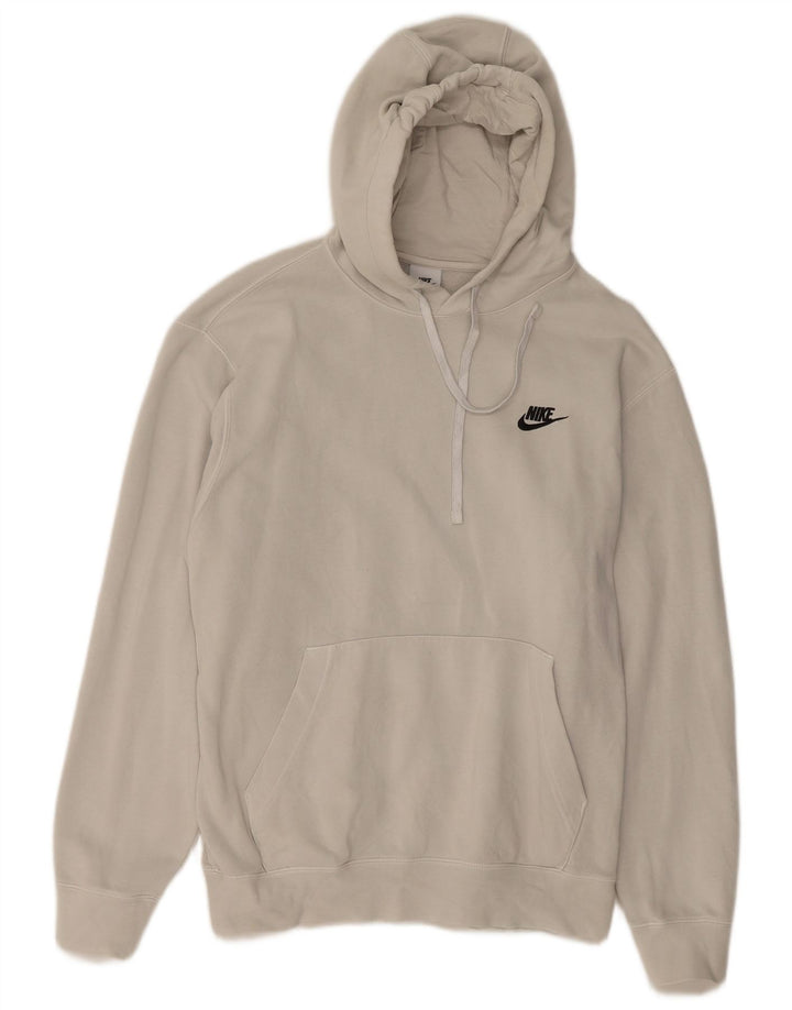 Nike Herren-Kapuzenpullover, groß, cremefarbene Baumwolle