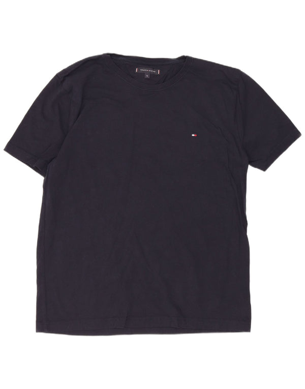 Tommy Hilfiger Herren T-Shirt Top XL Marineblau Baumwolle