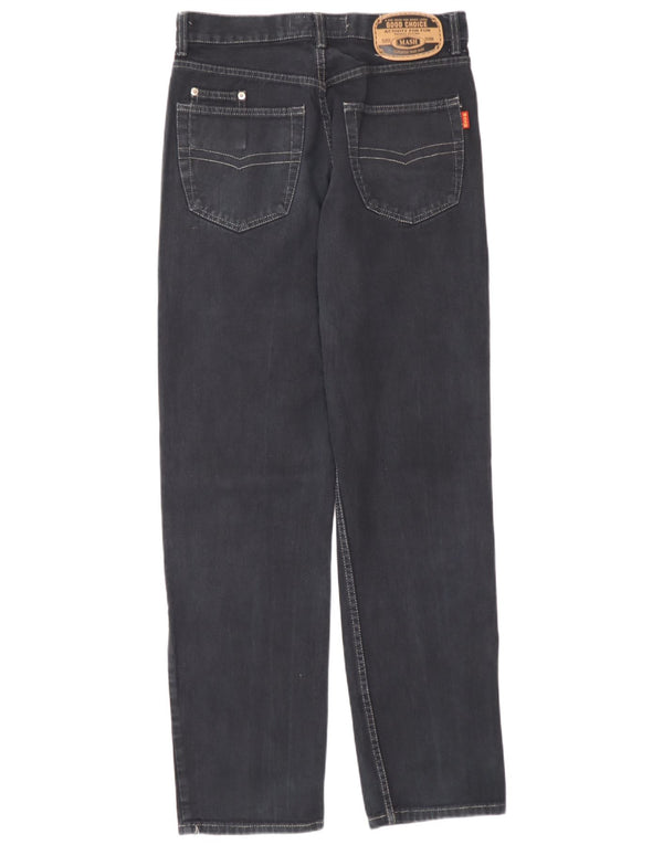 Mash Herren Straight Jeans IT 46 Small W32 L32 Marineblau Baumwolle