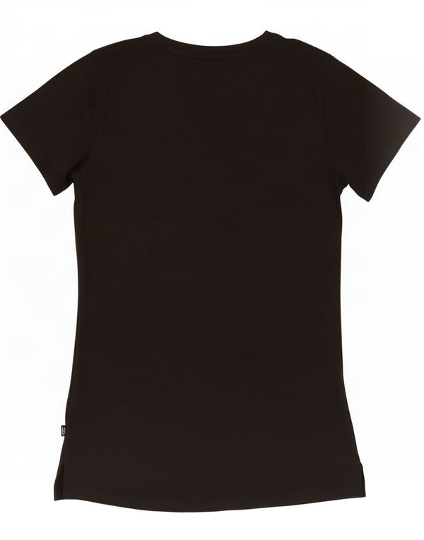 Puma Damen Grafik T-Shirt Top UK 8 Small Schwarz