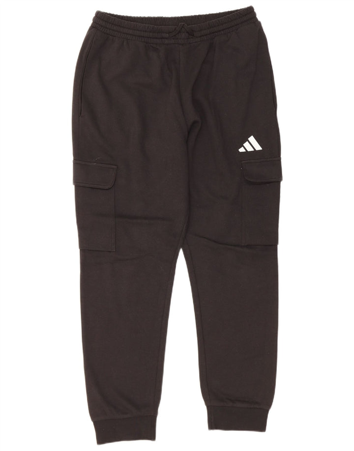 Adidas Herren Cargo-Trainingshose, Jogginghose, mittelschwarz, Baumwolle