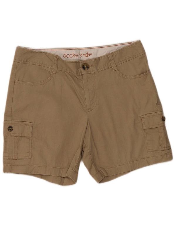 Dockers Damen Cargoshorts US 8 Medium W32 Beige Baumwolle