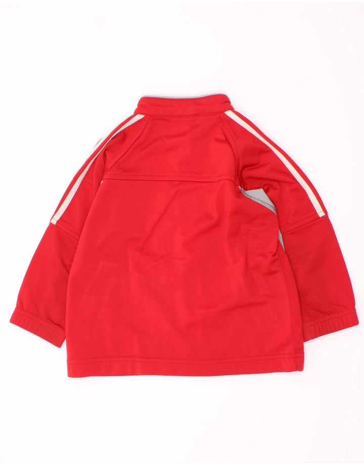 Adidas Baby-Jungen-Trainingsanzug-Top-Jacke, 12–18 Monate, rotes Polyester