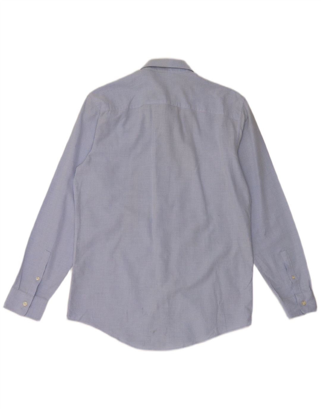 ZARA Herren-Slim-Fit-Hemd, groß, aus blauer Baumwolle