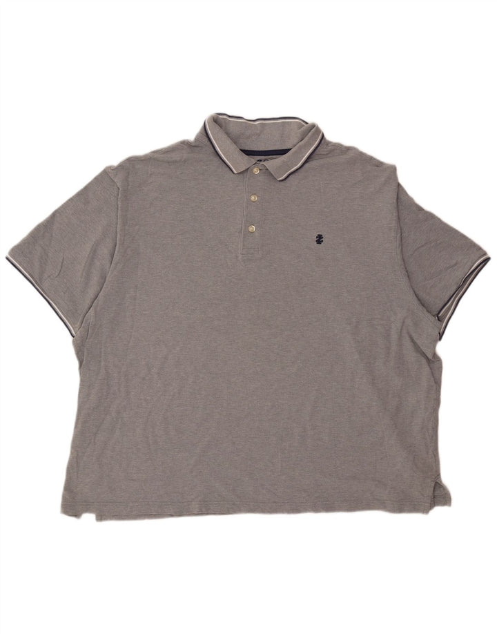 Izod Herren Poloshirt 3XL Grau Baumwolle