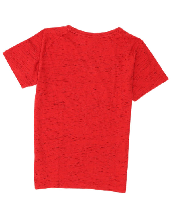 Puma Herren T-Shirt Top Small Rot gefleckte Baumwolle
