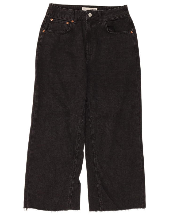 TOPSHOP Damen-Jeans mit weitem Bein, W28, L23, schwarzes Polyester