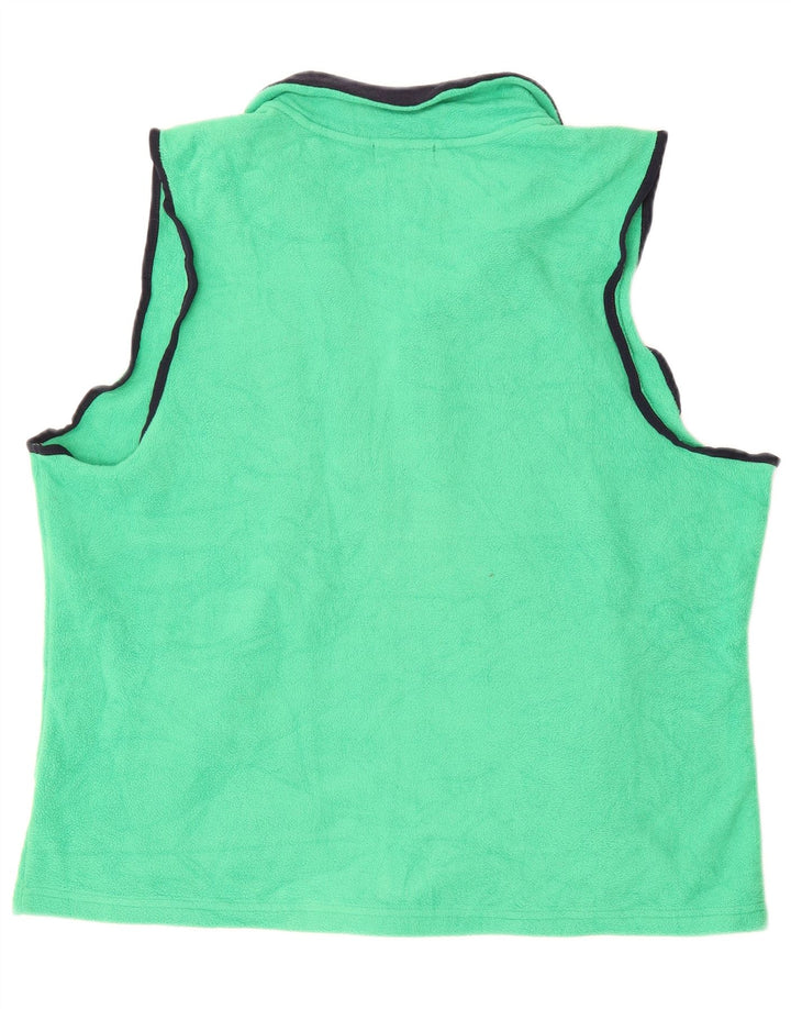 CHAPS Womens Fleece Gilet UK 20 2XL Green Polyester