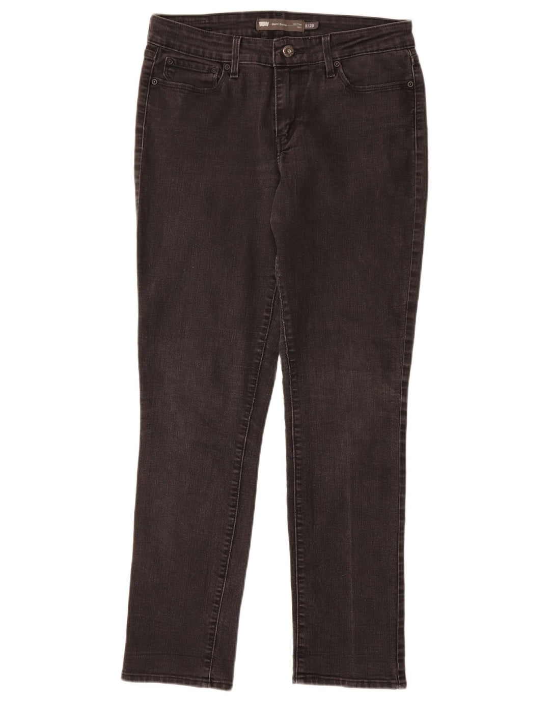 Levi's Damen Demi Curve Mid Rise Slim Jeans US 8 Medium W29 L32 Grau