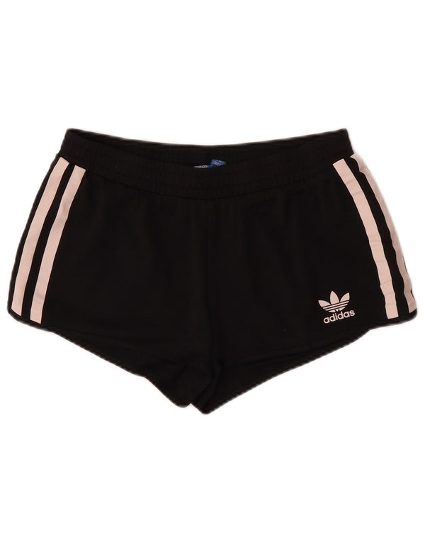 Adidas Damen Sportshorts UK 14 LMittelschwarzes Polyester