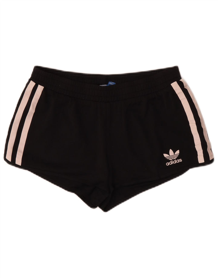 Adidas Damen Sportshorts UK 14 LMittelschwarzes Polyester