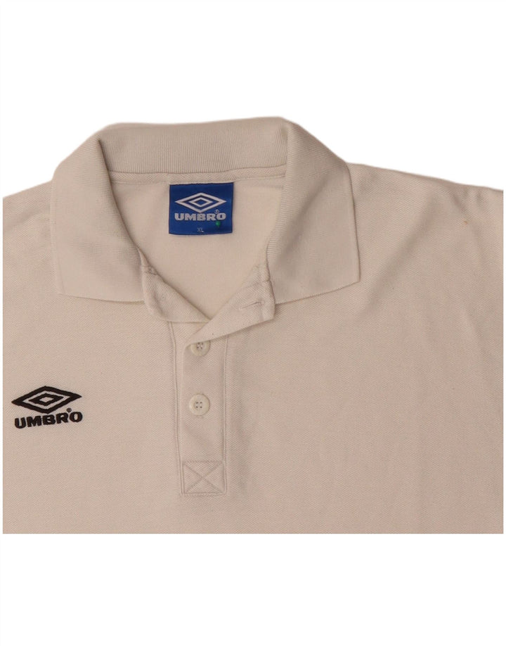 UMBRO Herren Poloshirt XL Weiße Baumwolle