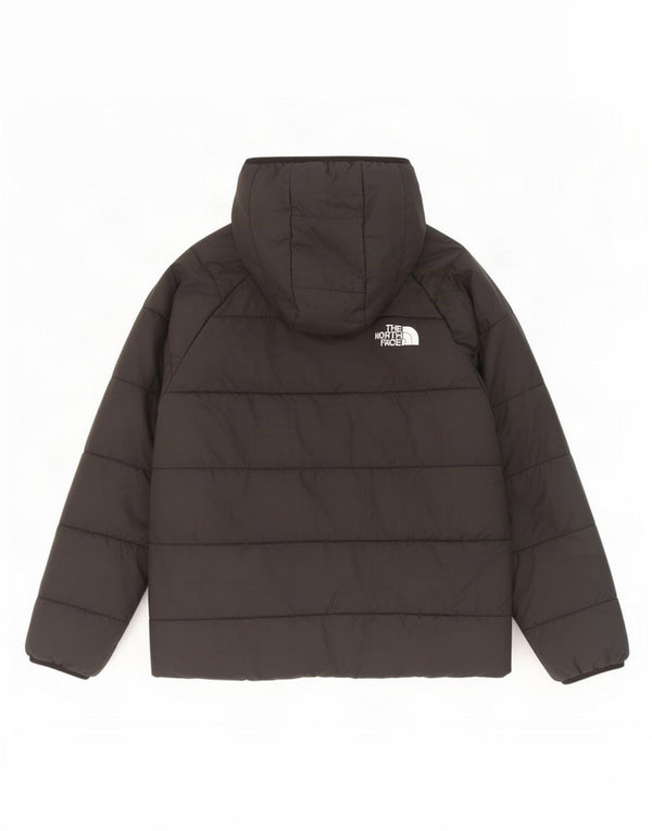 The North Face Wattierte Jacke mit grafischer Kapuze für Mädchen, 9–10 Jahre, Mittelschwarz