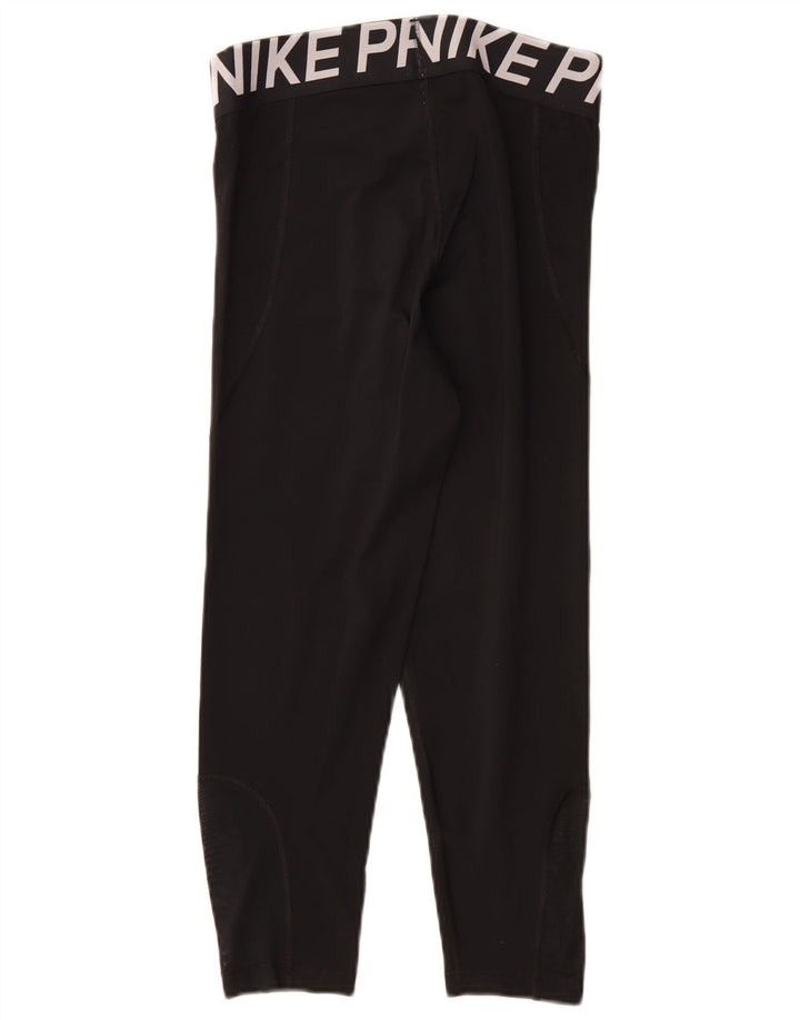 Nike Womens Graphic Capri-Leggings UK 12 Mittelschwarzes Polyester