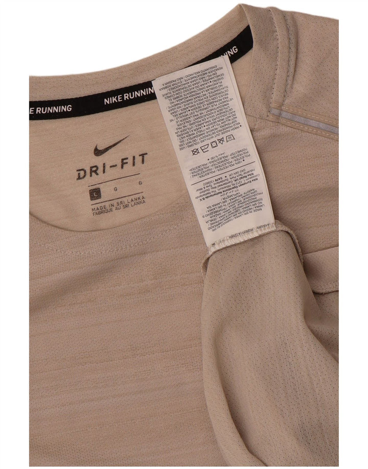 Nike Herren Dri Fit T-Shirt-Oberteil, großes rosa Nadelstreifen-Polyester