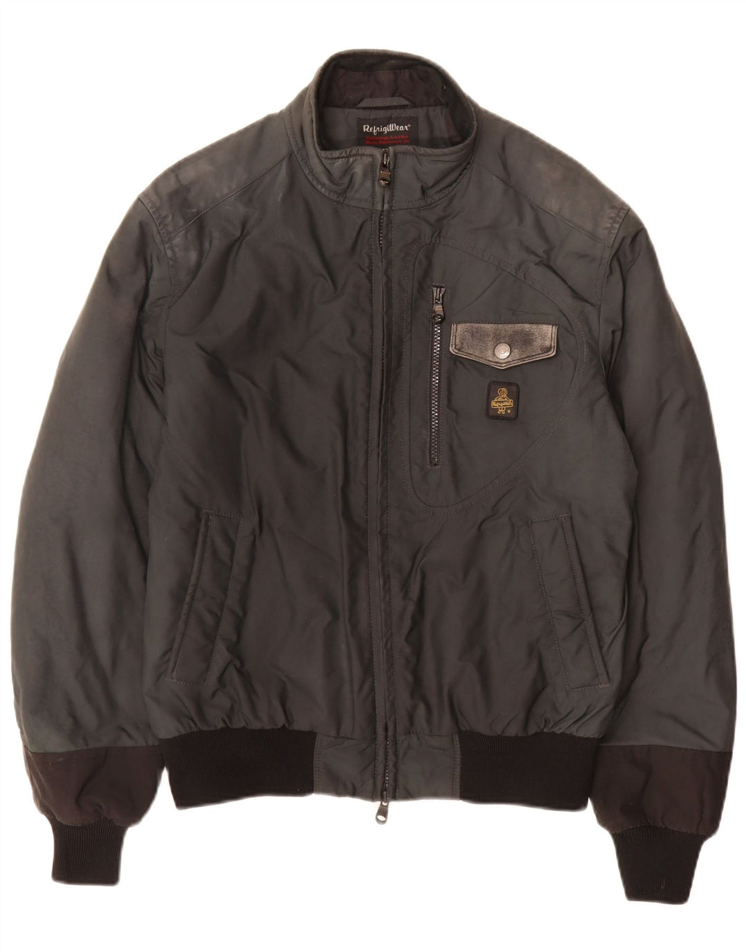 Refrigiwear Herren Bomberjacke UK 40 Large Grau Polyamid