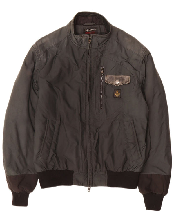 Refrigiwear Herren Bomberjacke UK 40 Large Grau Polyamid