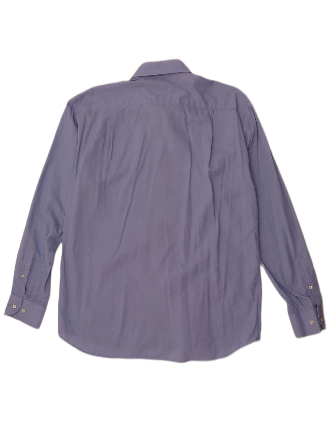 Roccobarocco Herrenhemd Größe 42 16 1/2 große blaue Baumwolle