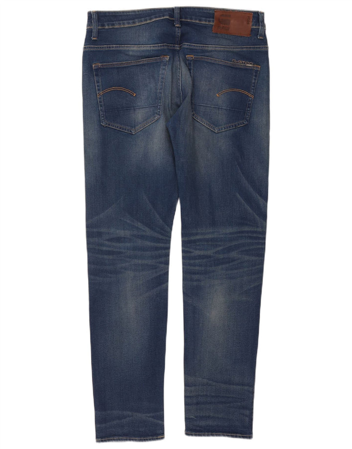 G-Star Herren Slim Jeans W32 L32 Blaue Baumwolle