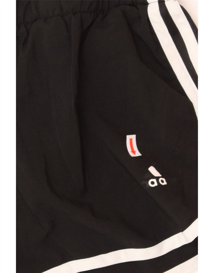 ADIDAS Womens Sport Shorts UK 12 Medium  Black Polyester Vintage Adidas and Second-Hand Adidas from Messina Hembry 