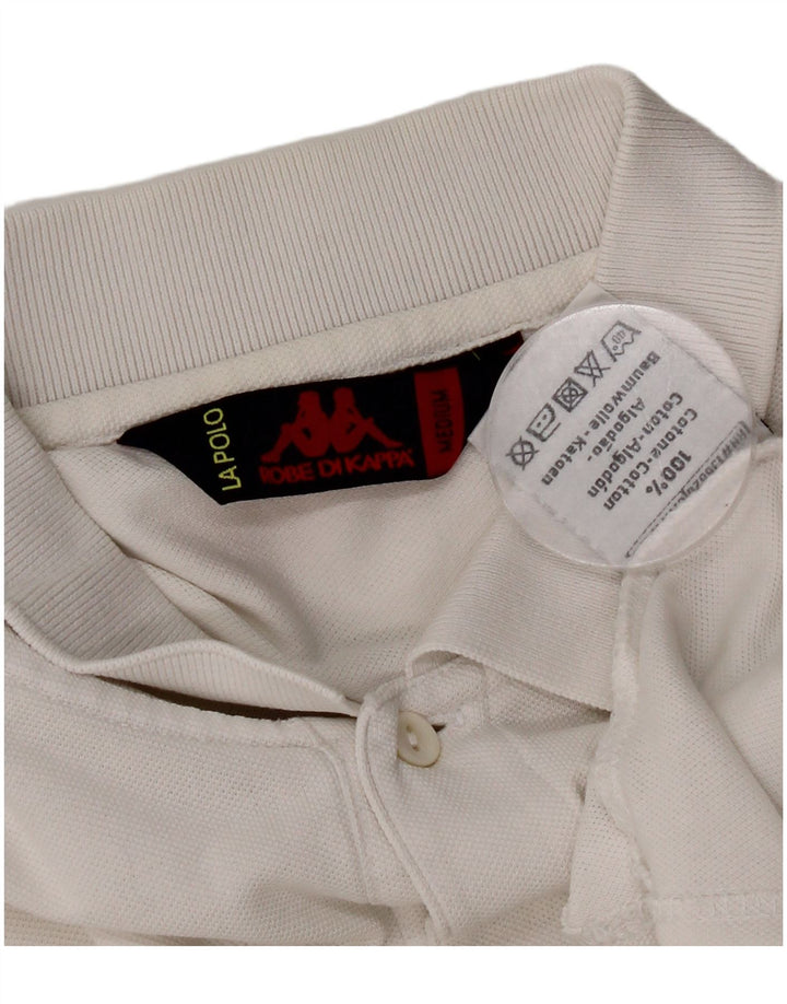 Kappa Herren-Poloshirt aus mittelweißer Baumwolle