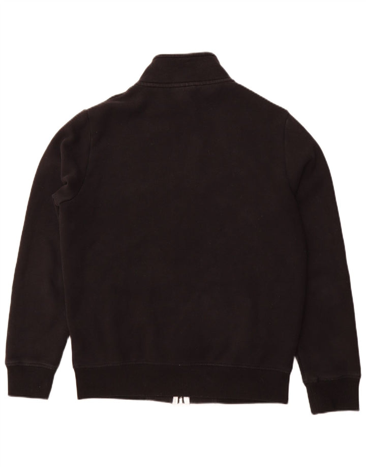 SUPERDRY Herren-Trainingsanzug-Oberteil, große Jacke aus schwarzer Baumwolle