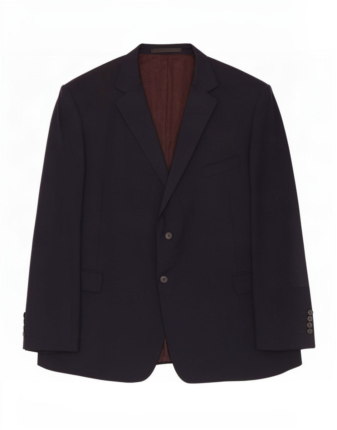 Marks & Spencer Herren-Blazer mit 2 Knöpfen, UK 52 3XL, marineblaue Wolle