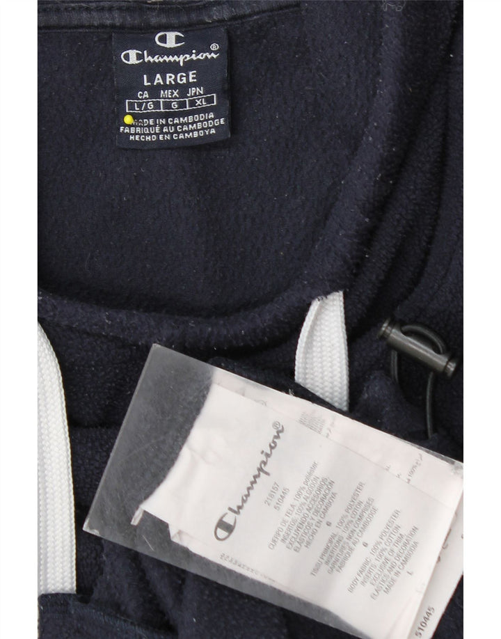 Champion Herren-Fleecepullover mit Kapuze, groß, Marineblau, Polyester