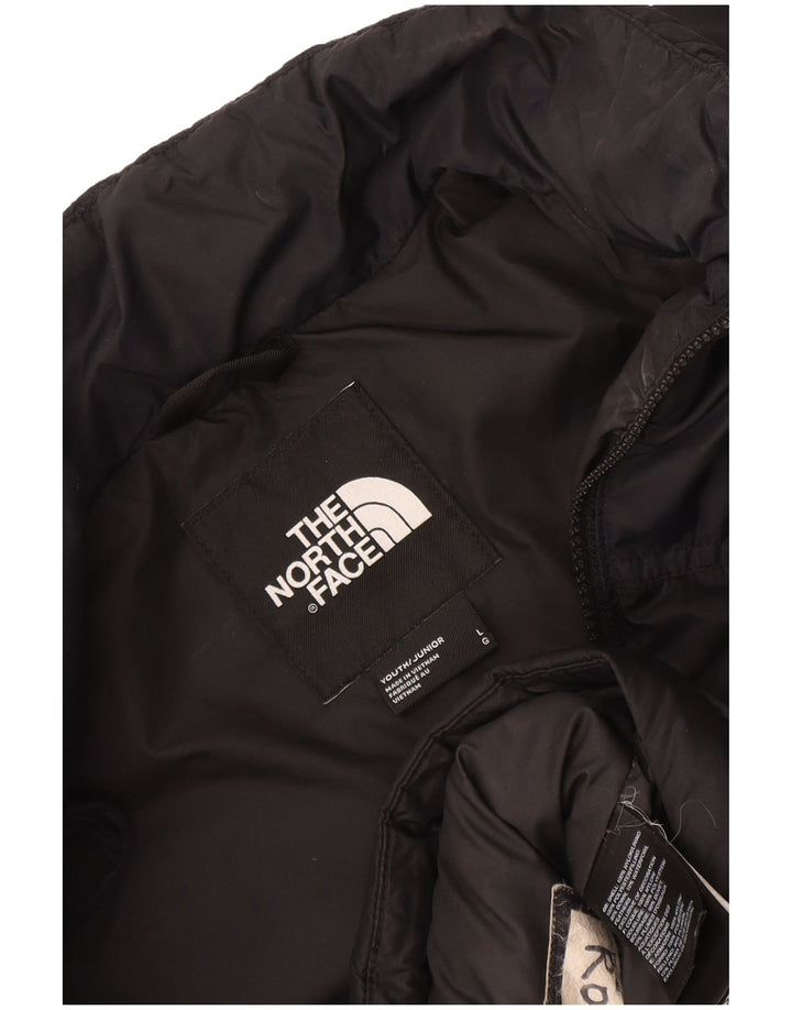 Wattierte Jacke für Jungen von The North Face, 11–12 Jahre, Größe L, aus schwarzem Nylon
